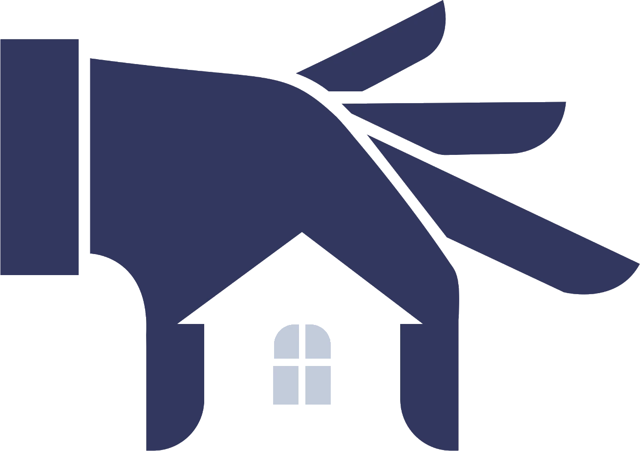 Landlord Care logo, a hand sheltering a house